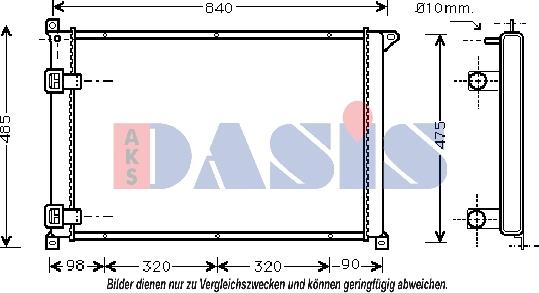 AKS Dasis 181730N - Радиатор, охлаждение двигателя autosila-amz.com