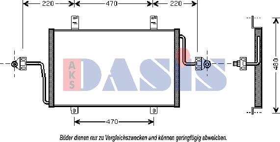 AKS Dasis 182450N - Конденсатор кондиционера autosila-amz.com