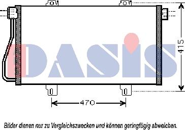 AKS Dasis 182029N - Конденсатор кондиционера autosila-amz.com