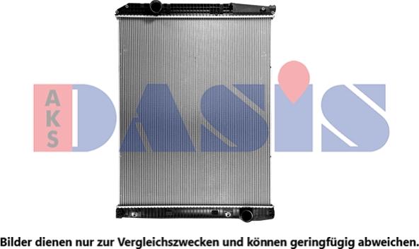 AKS Dasis 134300SXB - Радиатор, охлаждение двигателя autosila-amz.com