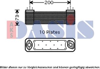AKS Dasis 136280N - Масляный радиатор, двигательное масло autosila-amz.com