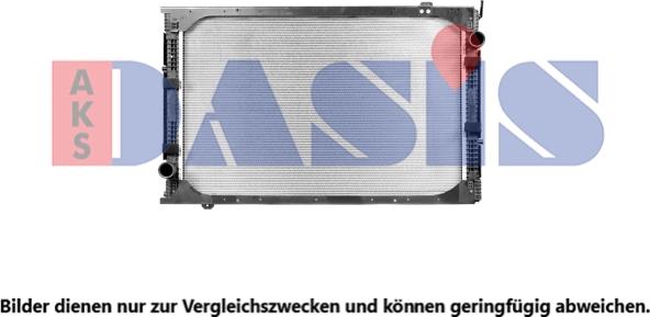AKS Dasis 130061X - Радиатор, охлаждение двигателя autosila-amz.com