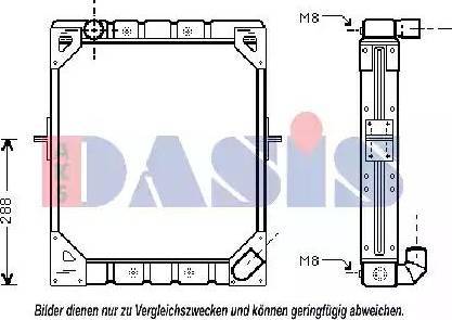 AKS Dasis 131500N - Радиатор, охлаждение двигателя autosila-amz.com