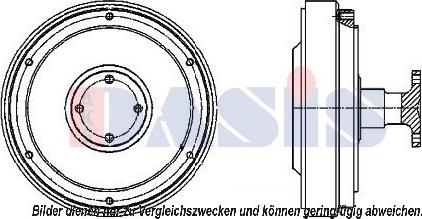 AKS Dasis 138065N - Сцепление, вентилятор радиатора autosila-amz.com