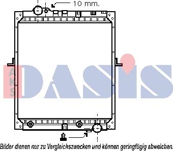 AKS Dasis 132430N - Радиатор, охлаждение двигателя autosila-amz.com