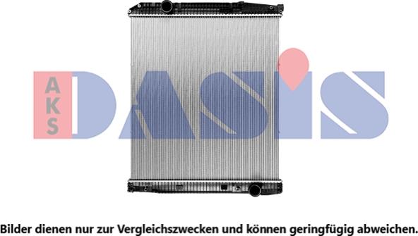 AKS Dasis 132080SXB - Радиатор, охлаждение двигателя autosila-amz.com