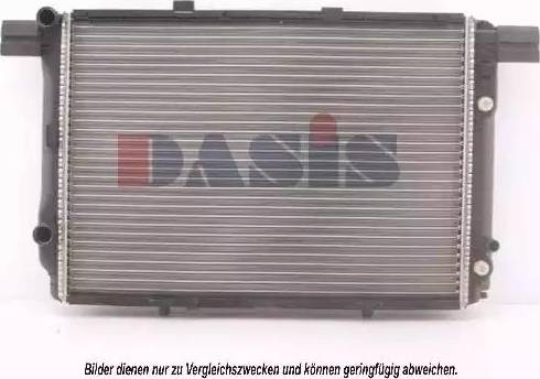 AKS Dasis 120940N - Радиатор, охлаждение двигателя autosila-amz.com