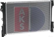 AKS Dasis 120104N - Радиатор, охлаждение двигателя autosila-amz.com