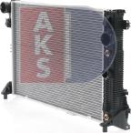 AKS Dasis 120101N - Радиатор, охлаждение двигателя autosila-amz.com