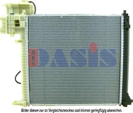 AKS Dasis 121070N - Радиатор, охлаждение двигателя autosila-amz.com