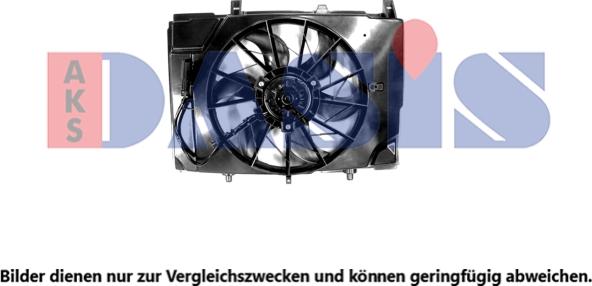 AKS Dasis 128203N - Вентилятор, охлаждение двигателя autosila-amz.com