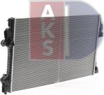 AKS Dasis 170013N - Радиатор, охлаждение двигателя autosila-amz.com