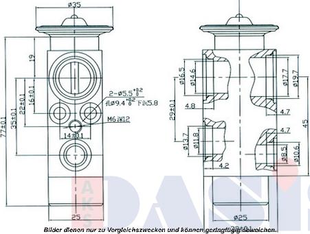 AKS Dasis 840940N - Расширительный клапан, кондиционер autosila-amz.com