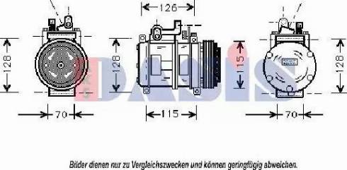 AKS Dasis 850448N - Компрессор кондиционера autosila-amz.com