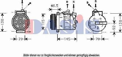 AKS Dasis 850687T - Компрессор кондиционера autosila-amz.com