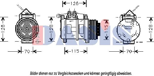 AKS Dasis 850332N - Компрессор кондиционера autosila-amz.com