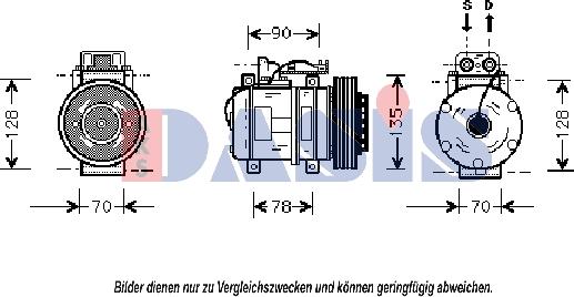 AKS Dasis 850729N - Компрессор кондиционера autosila-amz.com