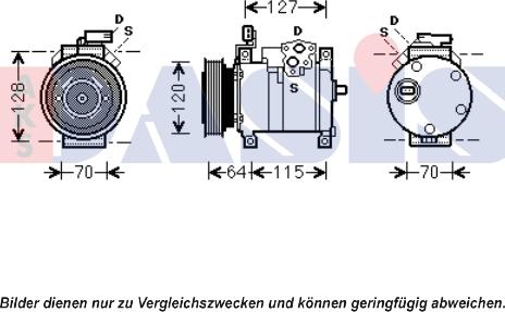 AKS Dasis 851915N - Компрессор кондиционера autosila-amz.com