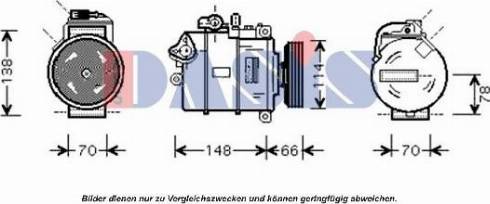 AKS Dasis 851551N - Компрессор кондиционера autosila-amz.com