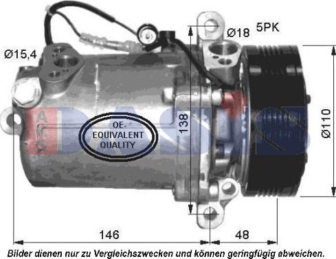 AKS Dasis 851535N - Компрессор кондиционера autosila-amz.com