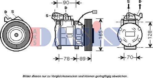 AKS Dasis 851674N - Компрессор кондиционера autosila-amz.com