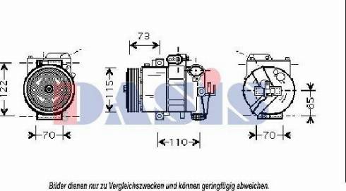 AKS Dasis 851676N - Компрессор кондиционера autosila-amz.com