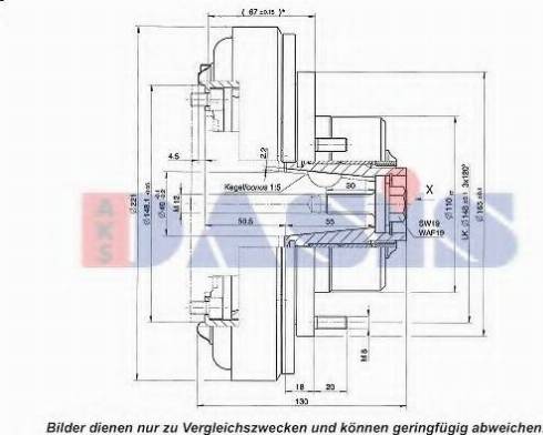 AKS Dasis 851167N - Электромагнитное сцепление, компрессор autosila-amz.com