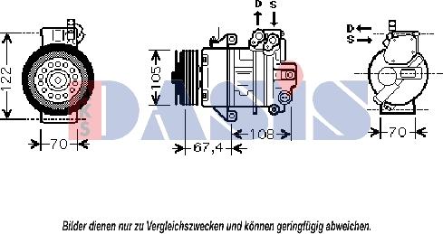 AKS Dasis 851846N - Компрессор кондиционера autosila-amz.com