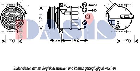 AKS Dasis 851885N - Компрессор кондиционера autosila-amz.com