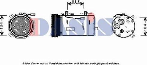 AKS Dasis 853670N - Компрессор кондиционера autosila-amz.com