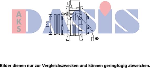 AKS Dasis 853063N - Компрессор кондиционера autosila-amz.com