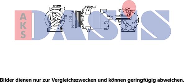 AKS Dasis 853024N - Компрессор кондиционера autosila-amz.com