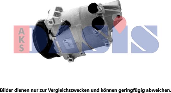 AKS Dasis 853077N - Компрессор кондиционера autosila-amz.com