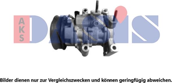 AKS Dasis 852947N - Компрессор кондиционера autosila-amz.com