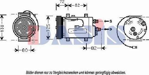 AKS Dasis 852930N - Компрессор кондиционера autosila-amz.com