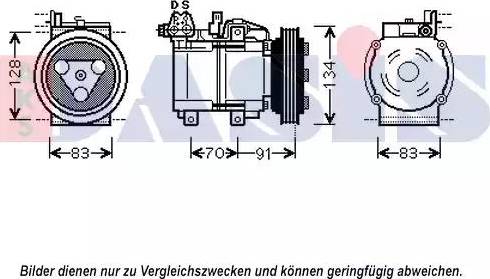 AKS Dasis 852558N - Компрессор кондиционера autosila-amz.com