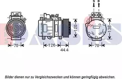 AKS Dasis 852583N - Компрессор кондиционера autosila-amz.com