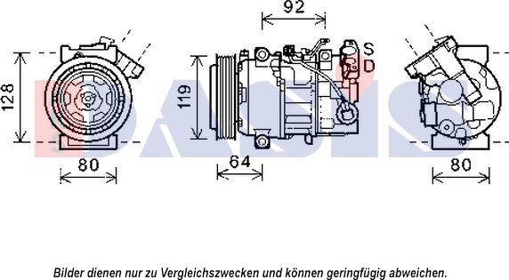 AKS Dasis 852612N - Компрессор кондиционера autosila-amz.com