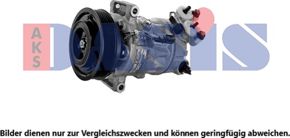 AKS Dasis 852895N - Компрессор кондиционера autosila-amz.com