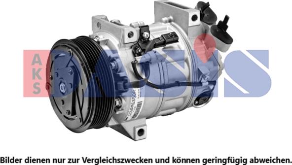 AKS Dasis 852887N - Компрессор кондиционера autosila-amz.com