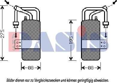 AKS Dasis 800524N - Осушитель, кондиционер autosila-amz.com