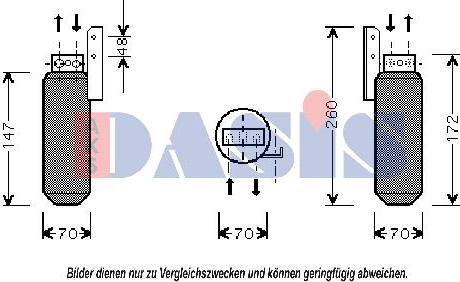 AKS Dasis 800313N - Осушитель, кондиционер autosila-amz.com