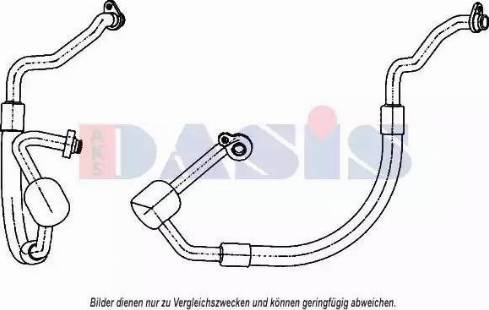 AKS Dasis 885867N - Трубопровод низкого давления, кондиционер autosila-amz.com