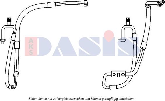 AKS Dasis 885877N - Трубопровод высокого / низкого давления, кондиционер autosila-amz.com