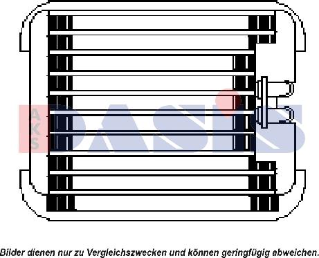 AKS Dasis 820121N - Испаритель, кондиционер autosila-amz.com