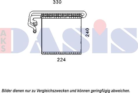 AKS Dasis 820355N - Испаритель, кондиционер autosila-amz.com