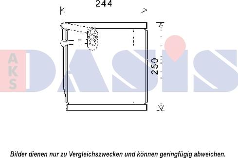 AKS Dasis 820364N - Испаритель, кондиционер autosila-amz.com