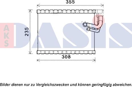 AKS Dasis 820333N - Испаритель, кондиционер autosila-amz.com