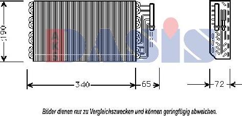 AKS Dasis 820246N - Испаритель, кондиционер autosila-amz.com