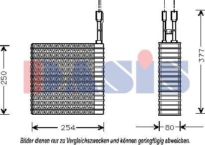 AKS Dasis 820243N - Испаритель, кондиционер autosila-amz.com